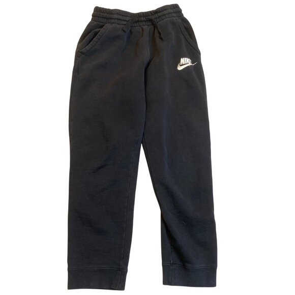 Nike Men's Joggers Large Black Standard Fit Cotton and Polyester Blend Side Hole - Picture 1 of 8